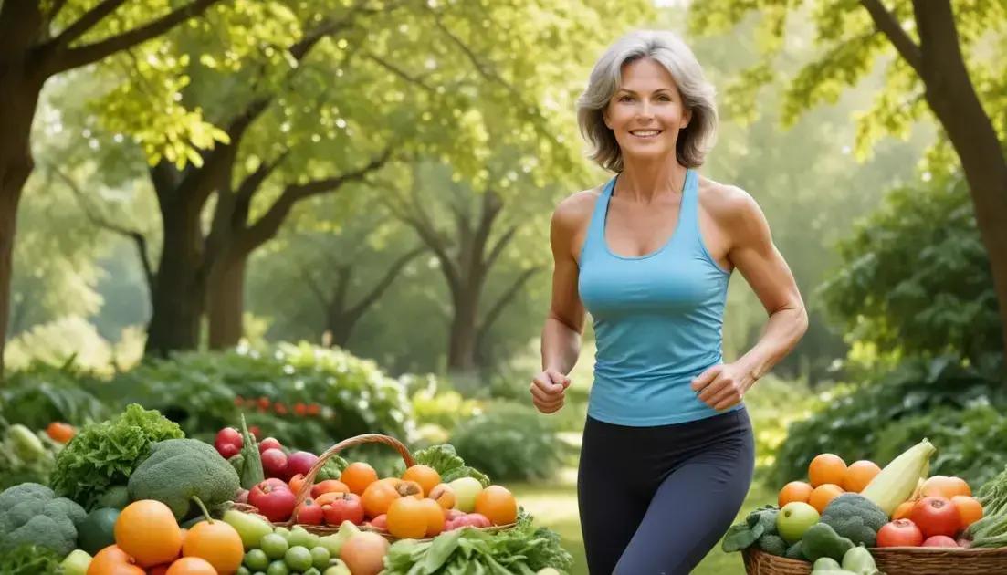 importância da dieta e exercícios na menopausa